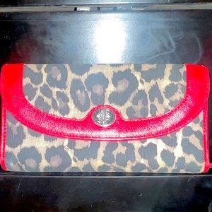 Used Coach trifold wallet